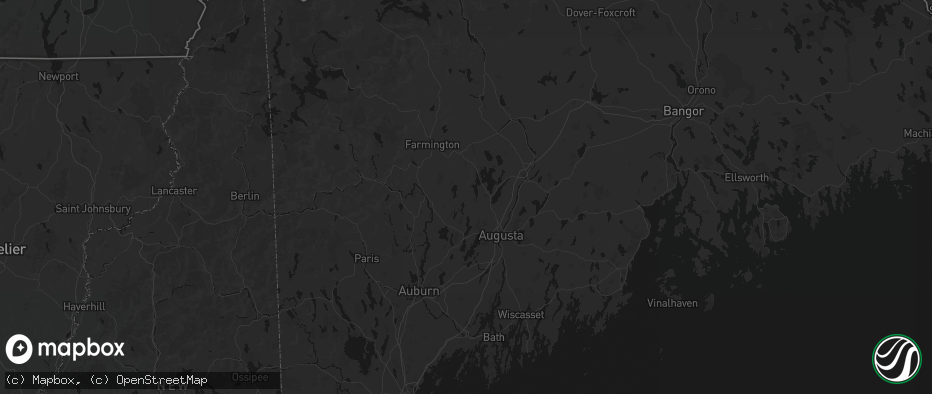 Hail map in Mount Vernon, ME on June 28, 2026
