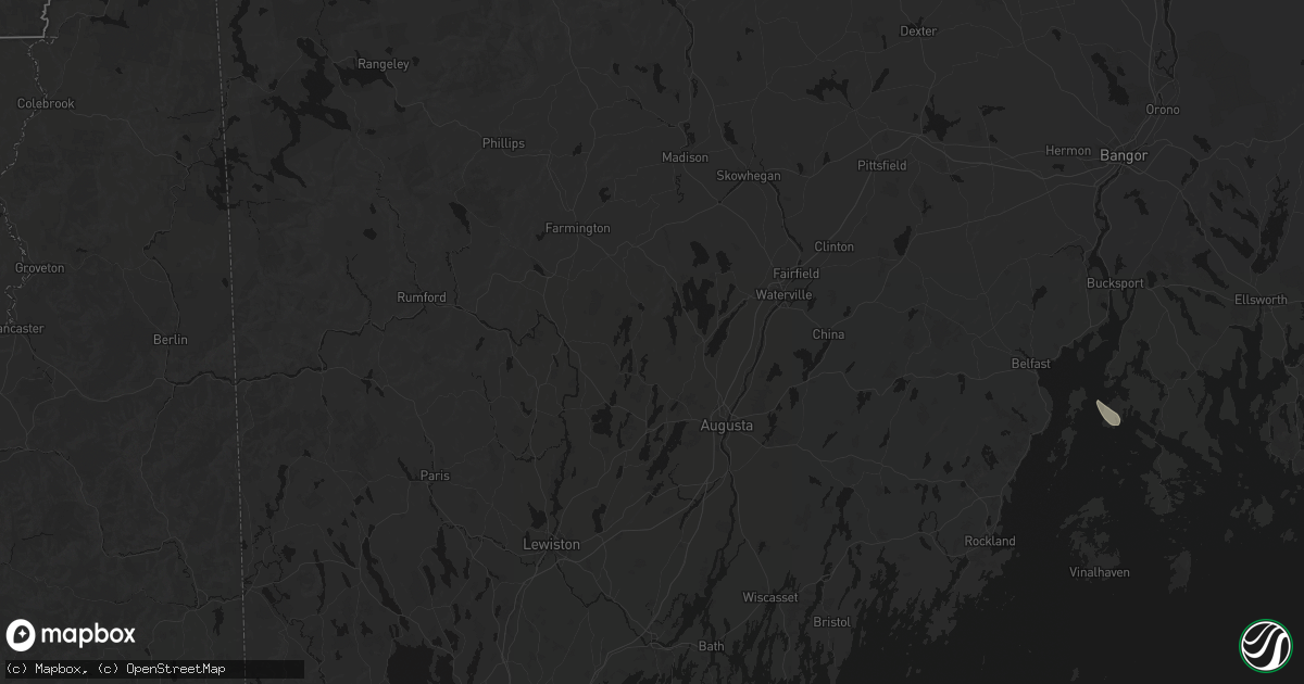 Hail map in Mount Vernon, ME on June 28, 2026
