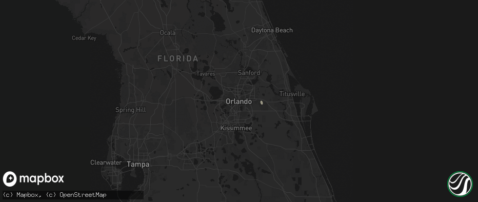 Hail map in Orlando, FL on June 28, 2026