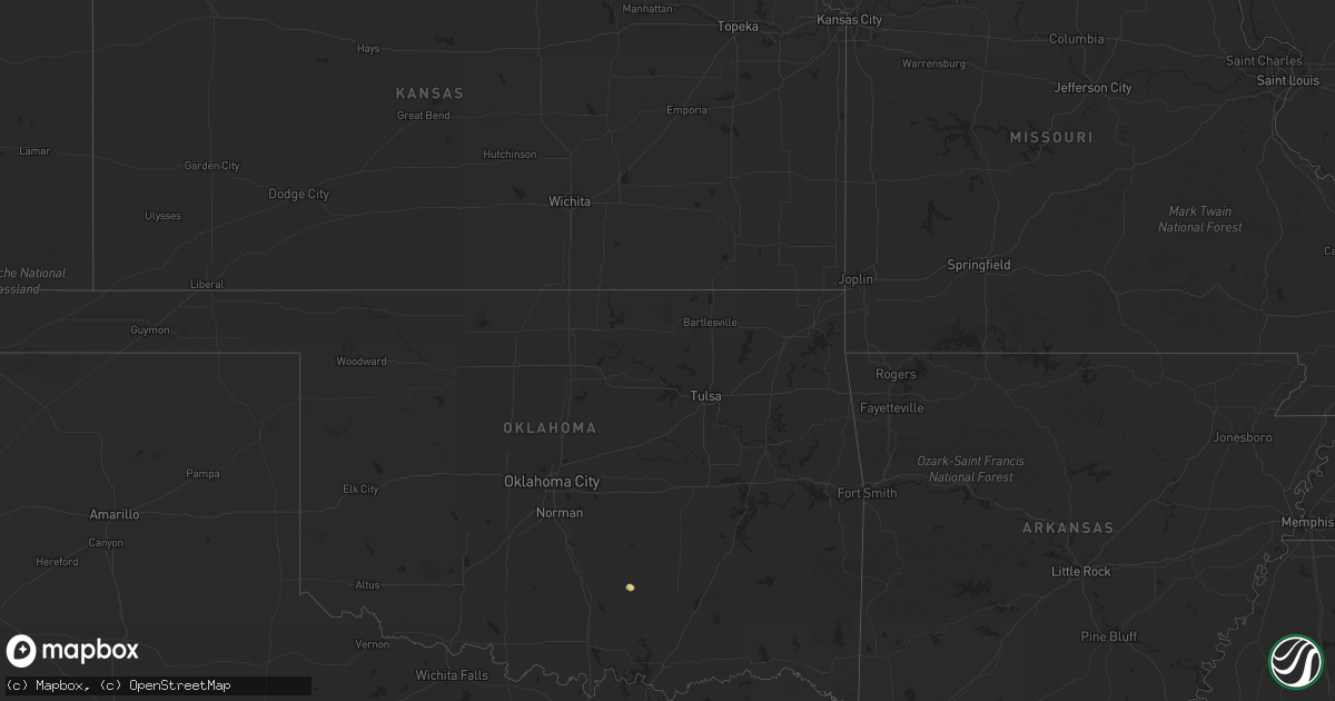 Hail map on June 29, 2011