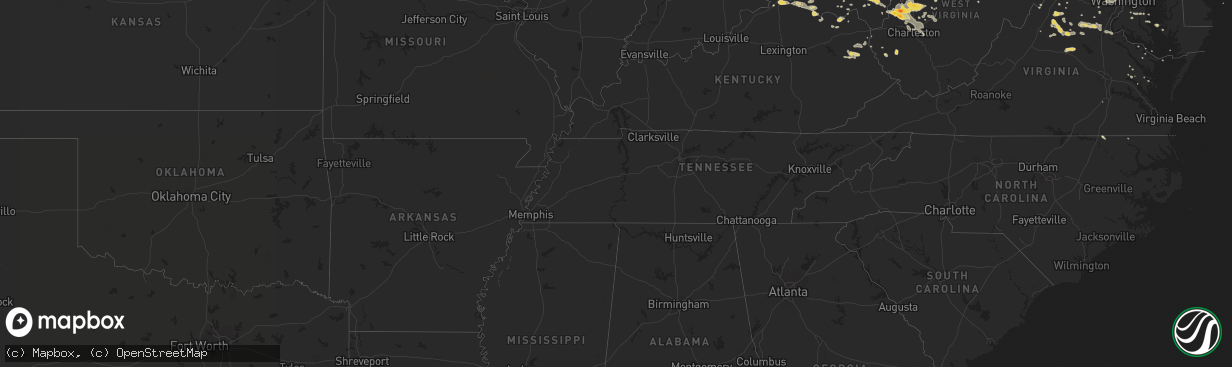 Hail map on June 29, 2012