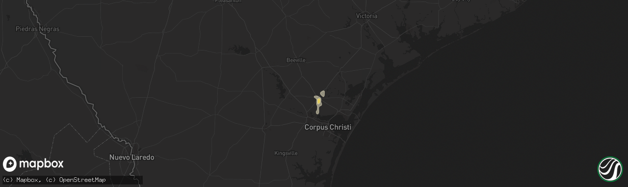 Hail map in Sinton, TX on June 29, 2013