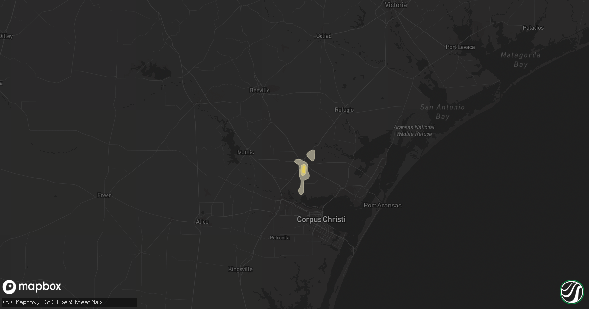 Hail map in Sinton, TX on June 29, 2013