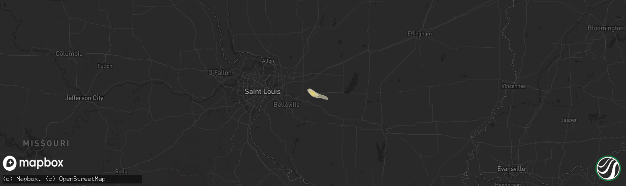 Hail map in Trenton, IL on June 29, 2013