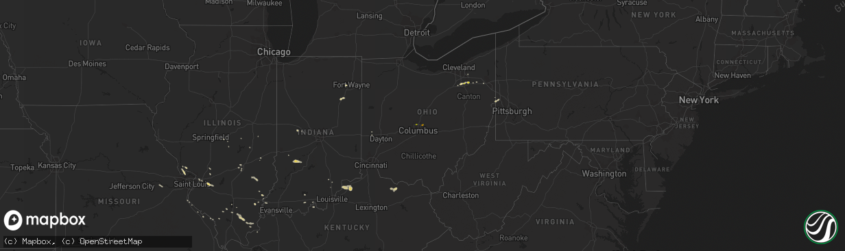 Hail map on June 29, 2013