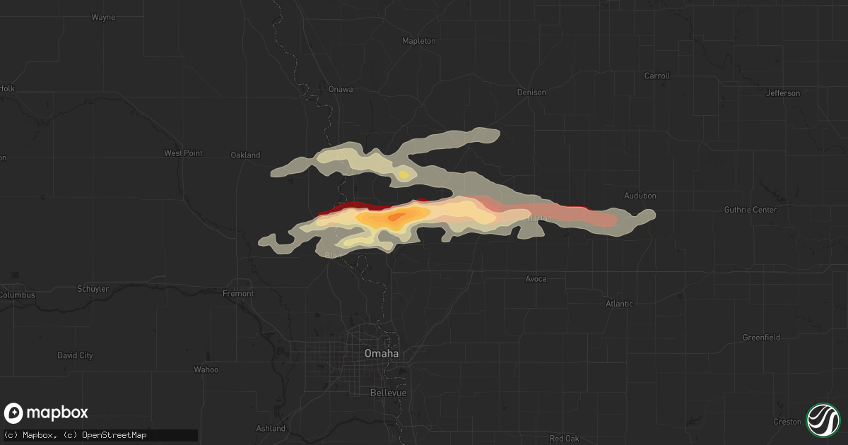 Hail map in Logan, IA on June 29, 2014