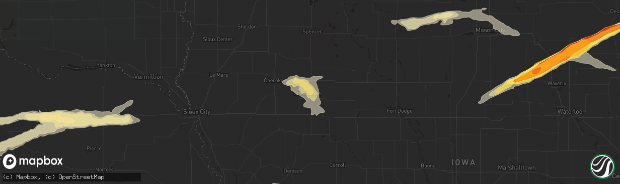 Hail map in Storm Lake, IA on June 29, 2014