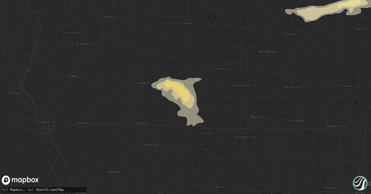 Hail map in Storm Lake, IA on June 29, 2014