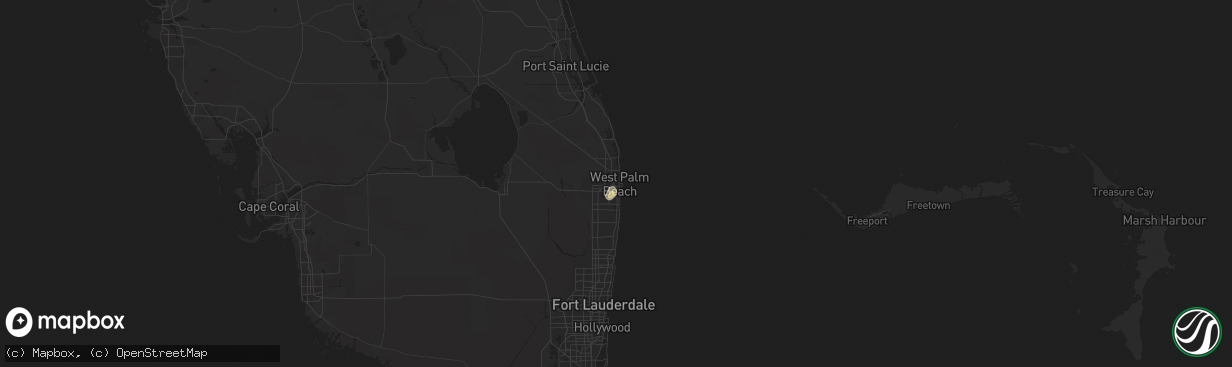 Hail map in West Palm Beach, FL on June 29, 2014