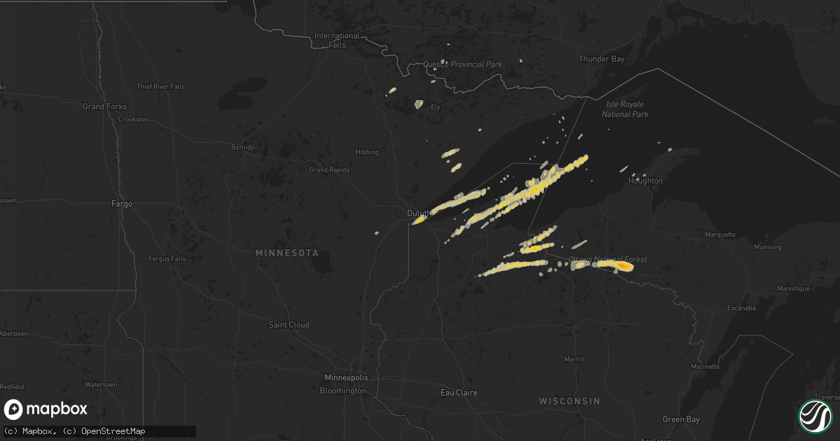 Hail map on June 29, 2014