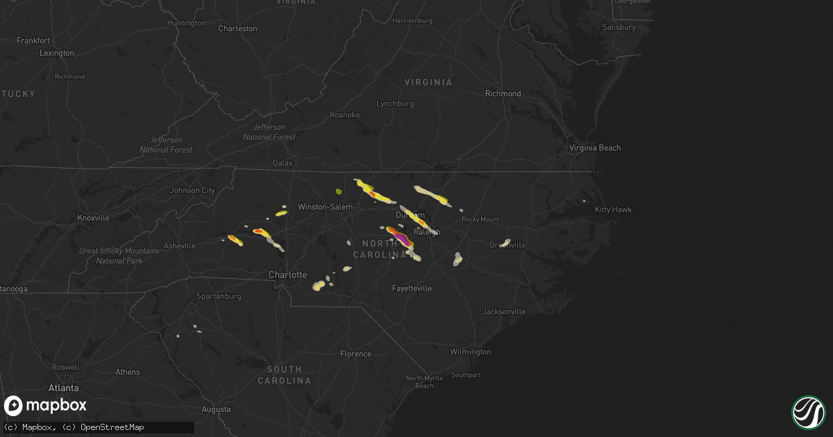 Hail map on June 29, 2016