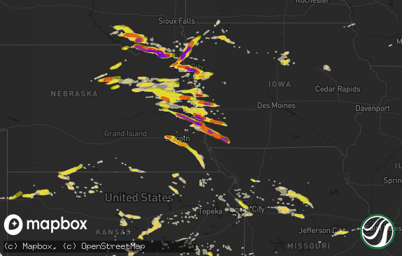 Hail map preview on 06-29-2017