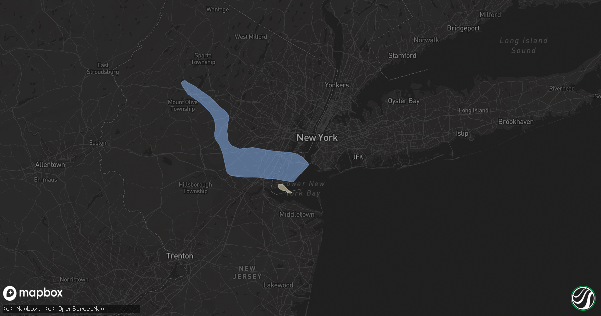 Hail map in Staten Island, NY on June 29, 2019