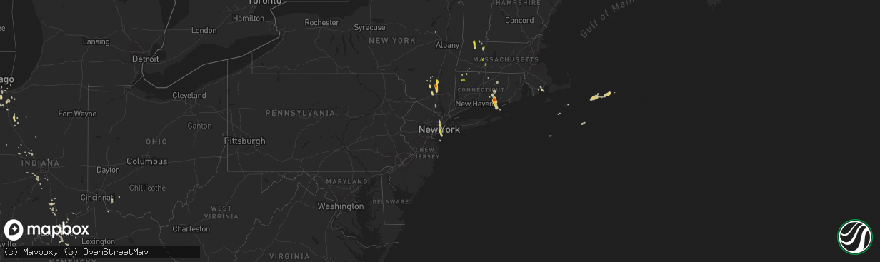 Hail map on June 29, 2020