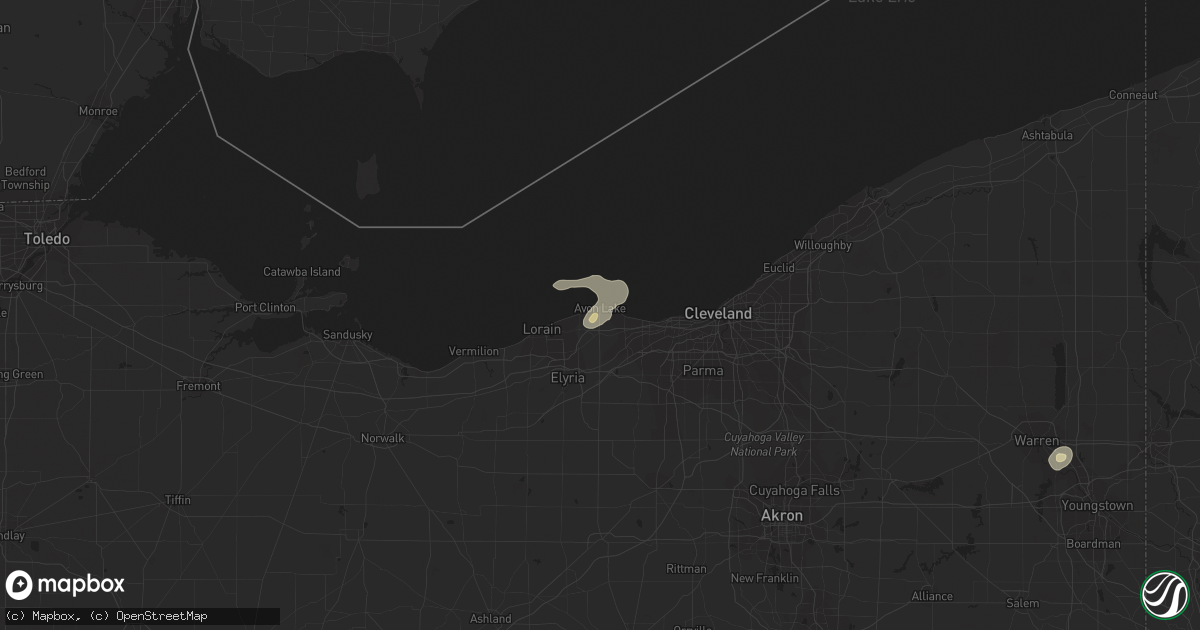 Hail map in Avon Lake, OH on June 29, 2021