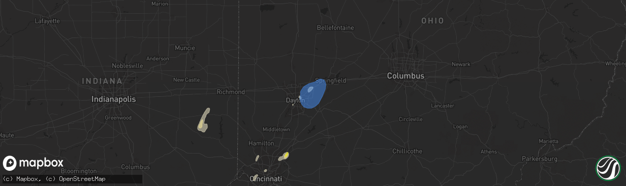 Hail map in Fairborn, OH on June 29, 2021