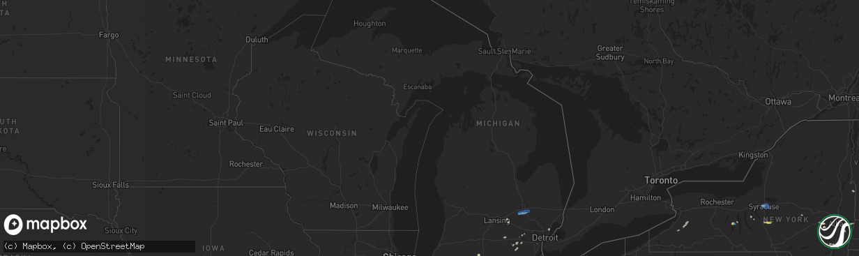 Hail map in Michigan on June 29, 2021