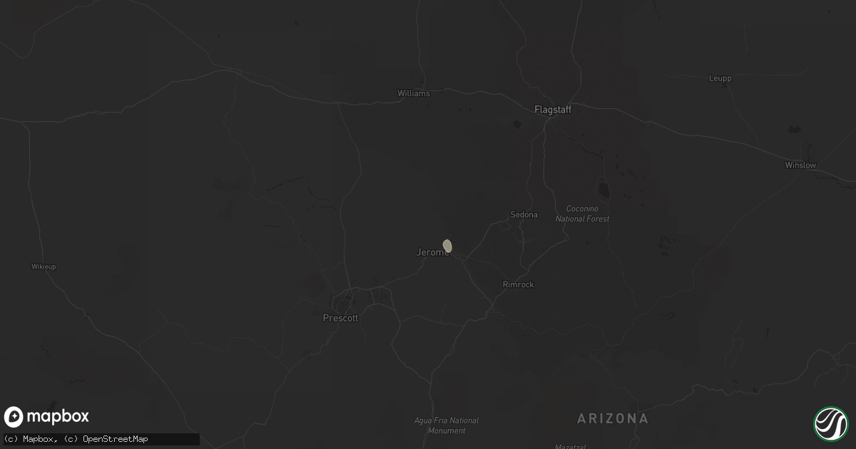 Hail map in Clarkdale, AZ on June 29, 2022