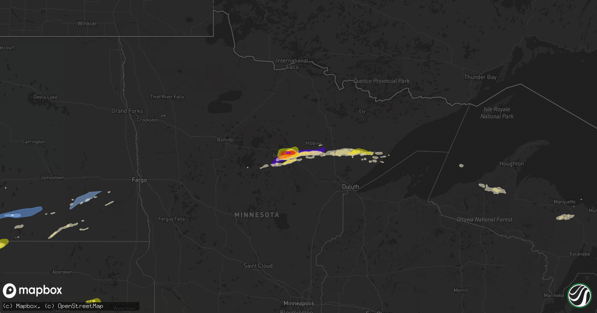 Hail map on June 29, 2022