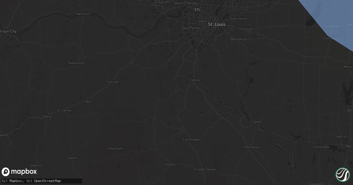 Hail map in Peoria, IL on June 29, 2023