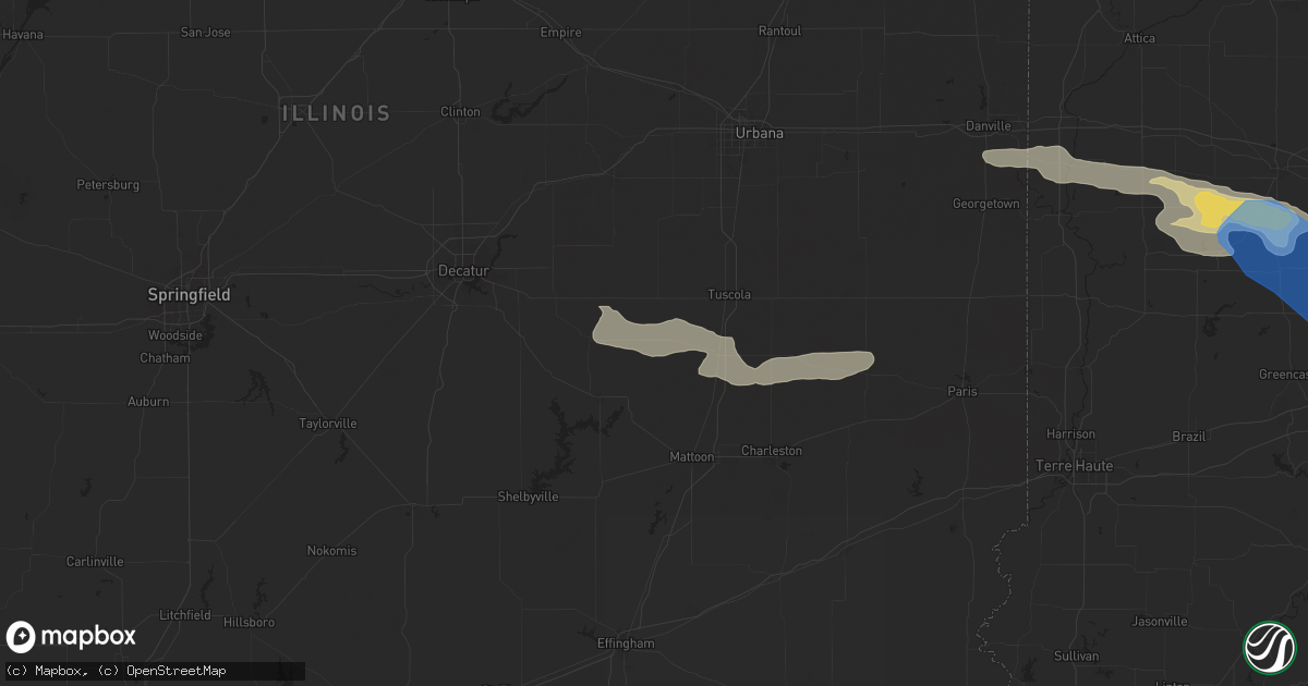 Hail map in Arthur, IL on June 29, 2024