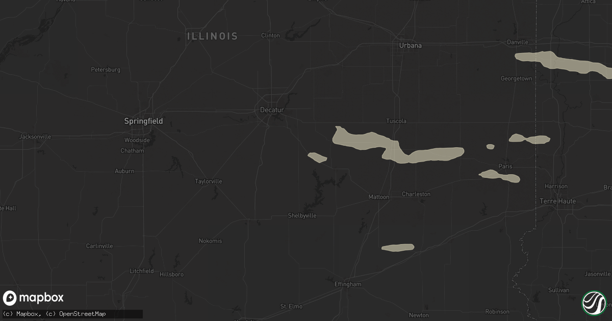 Hail map in Bethany, IL on June 29, 2024