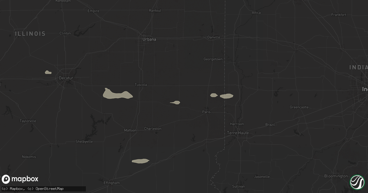 Hail map in Brocton, IL on June 29, 2024