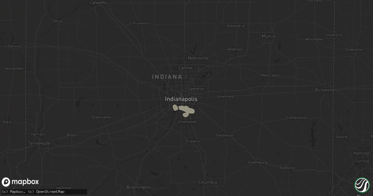 Hail map in Indianapolis, IN on June 29, 2024