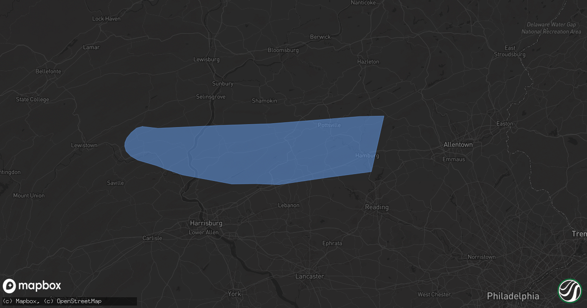 Hail map in Pine Grove, PA on June 29, 2024