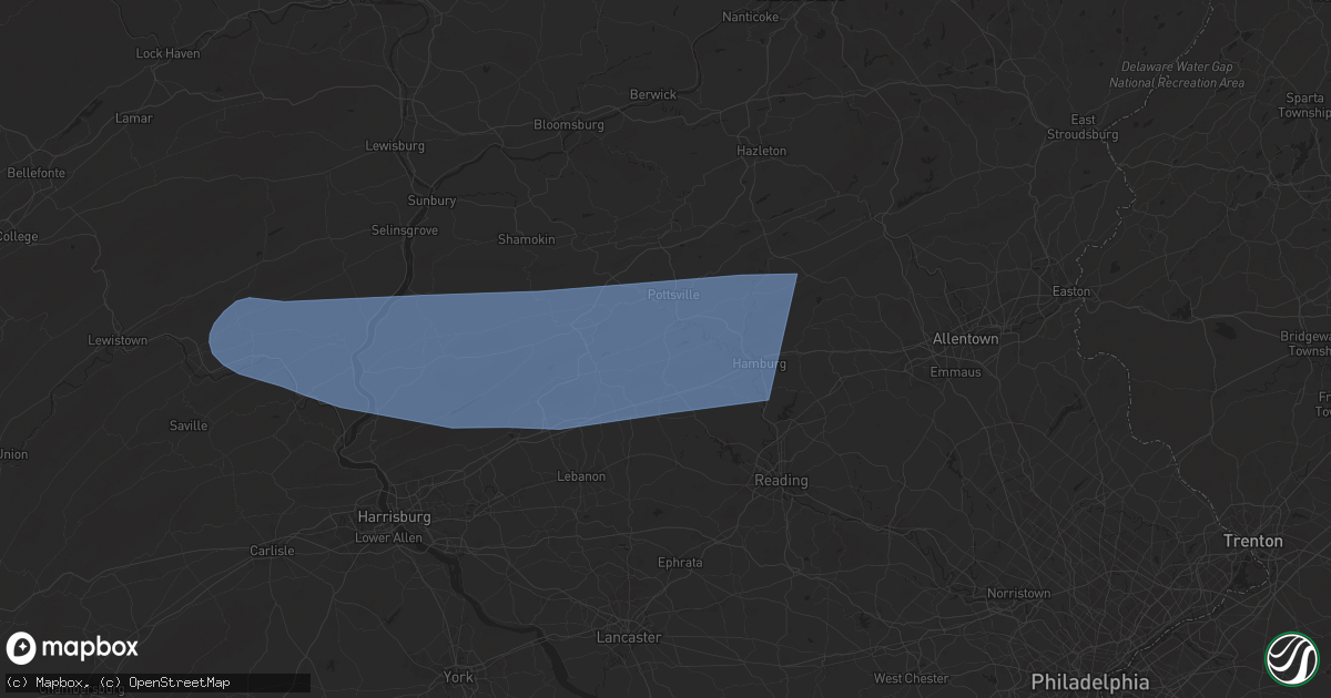Hail map in Schuylkill Haven, PA on June 29, 2024