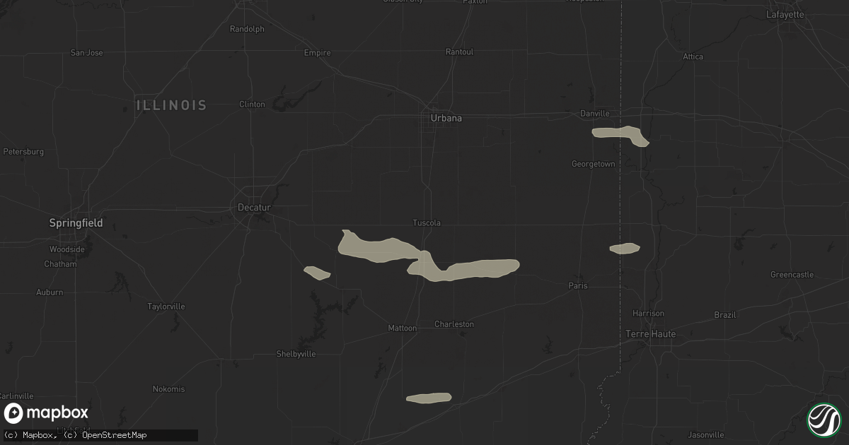 Hail map in Tuscola, IL on June 29, 2024
