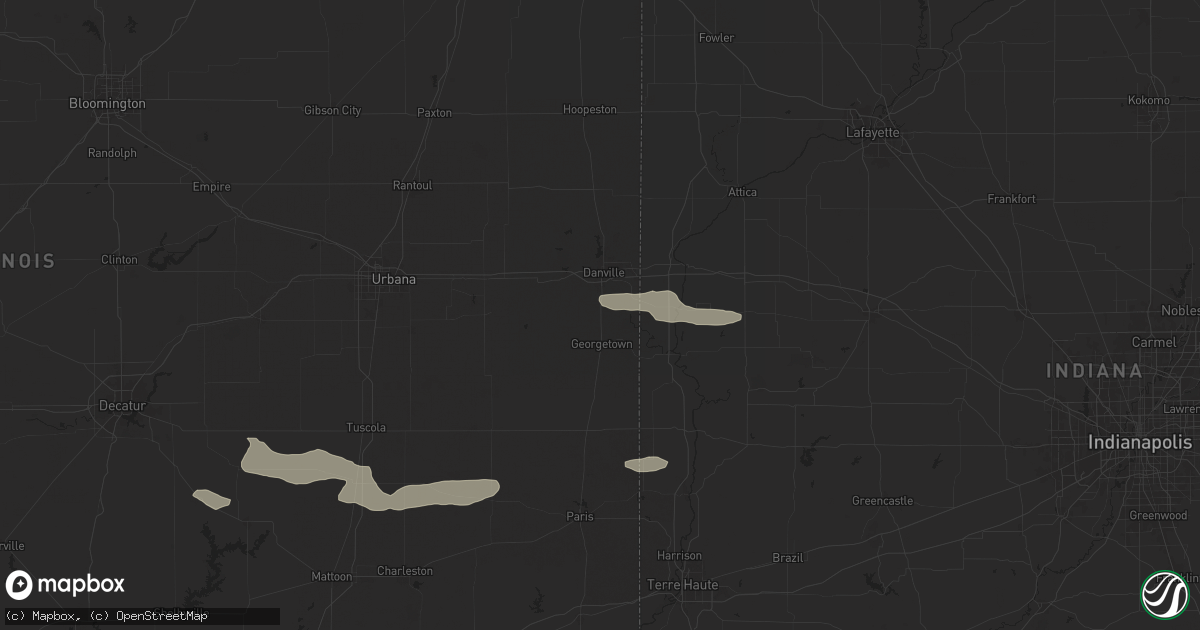 Hail map in Westville, IL on June 29, 2024