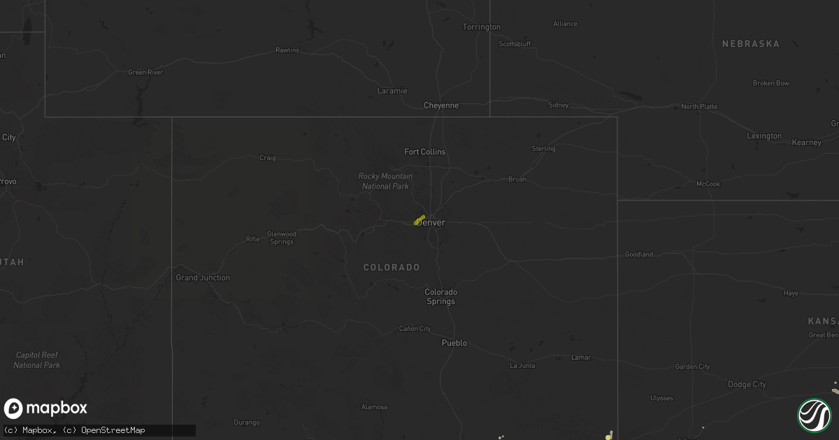 Hail map on June 29, 2024