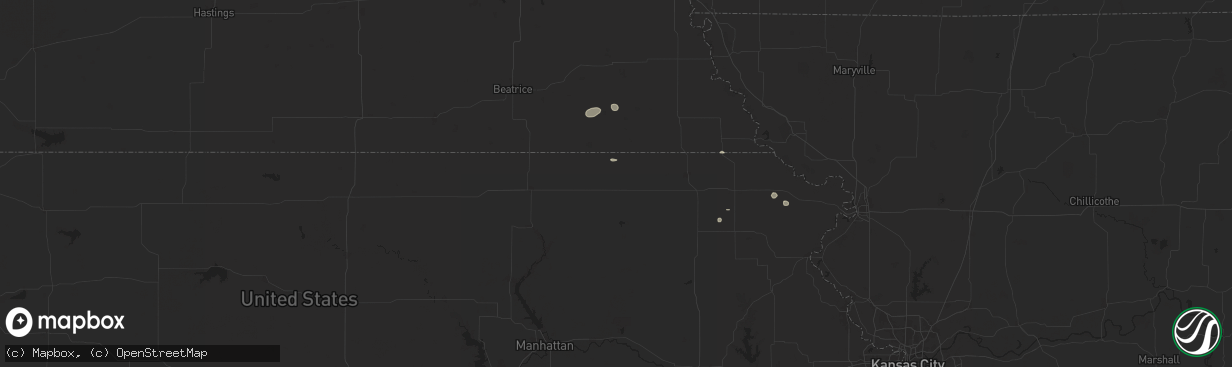 Hail map in Baileyville, KS on June 29, 2025