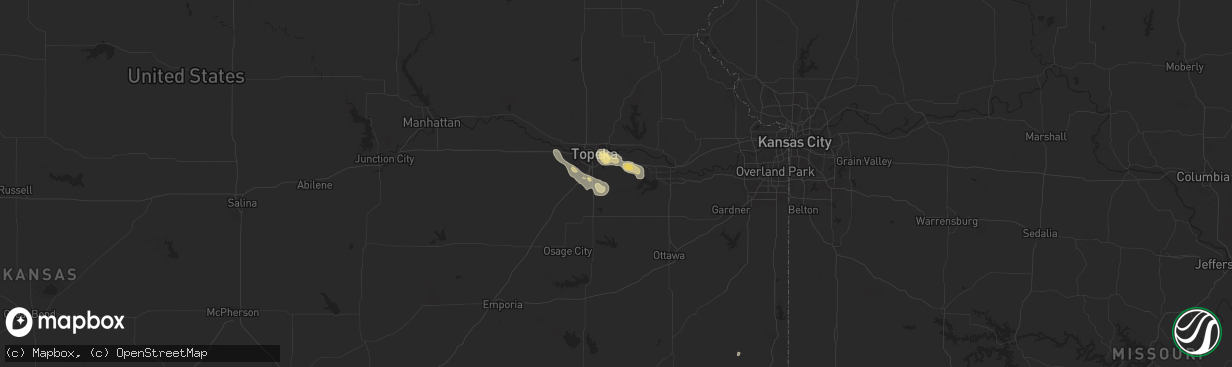 Hail map in Berryton, KS on June 29, 2025