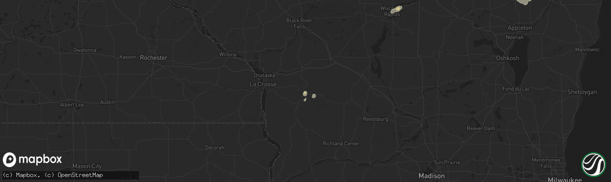 Hail map in Cashton, WI on June 29, 2025