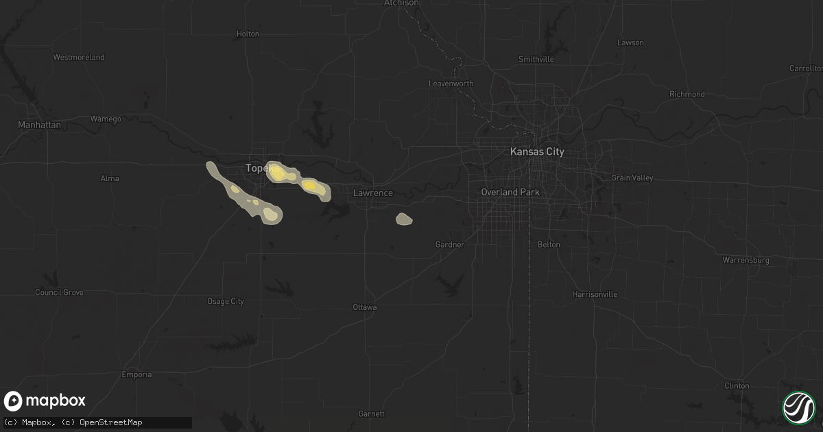 Hail map in Eudora, KS on June 29, 2025