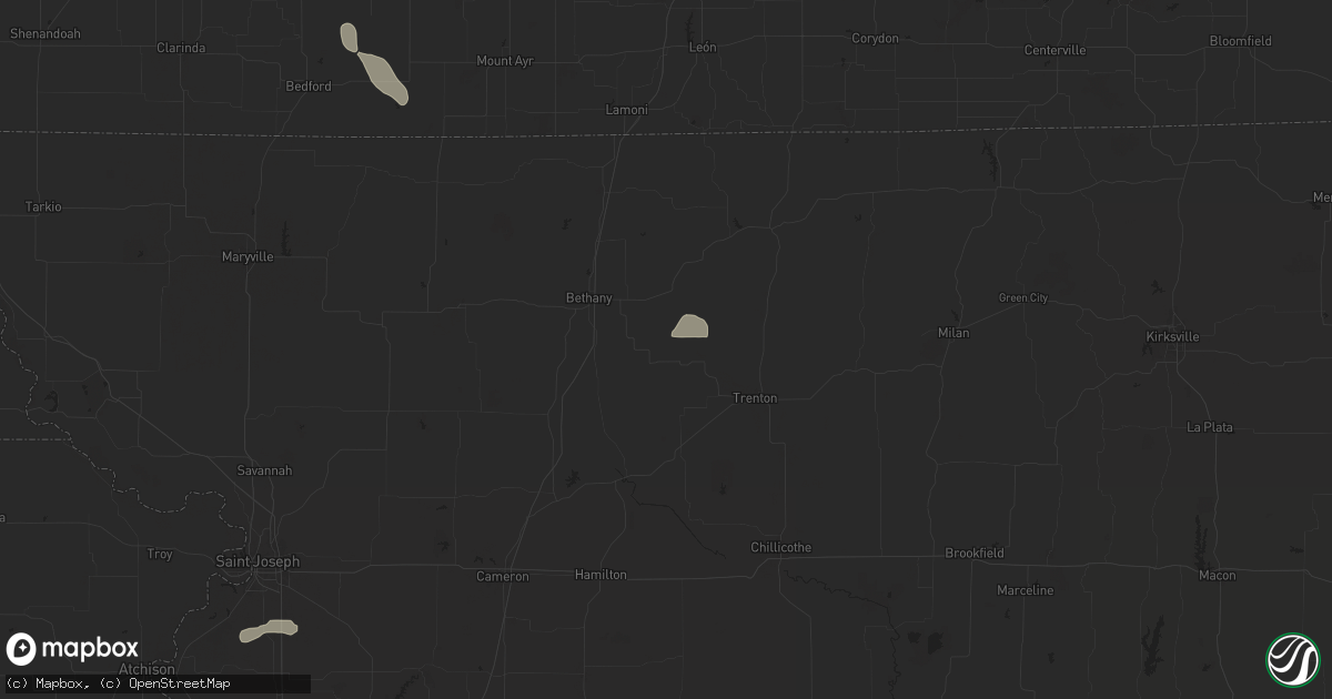 Hail map in Gilman City, MO on June 29, 2025