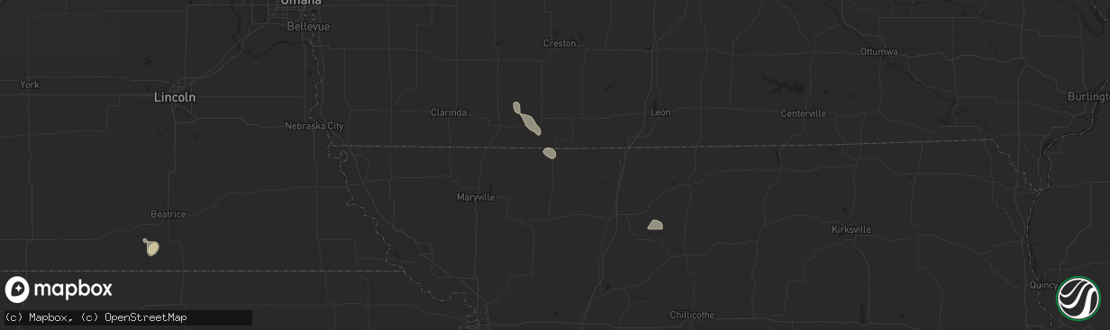 Hail map in Grant City, MO on June 29, 2025