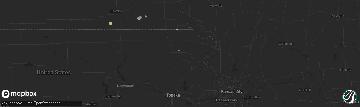 Hail map in Horton, KS on June 29, 2025