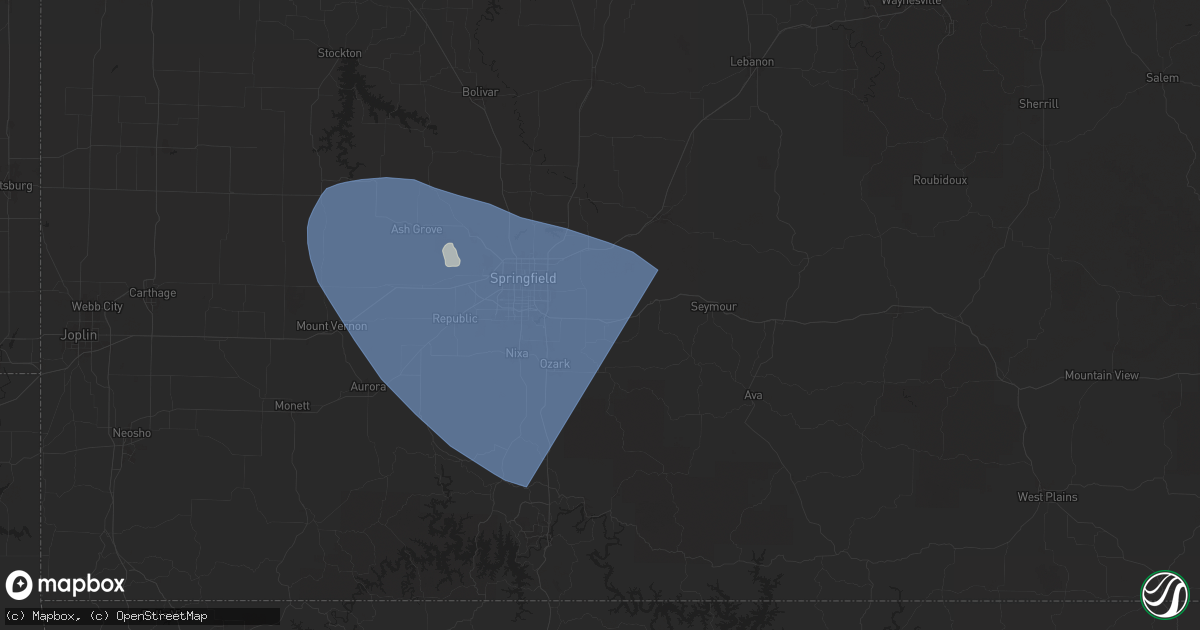Hail map in Rogersville, MO on June 29, 2025