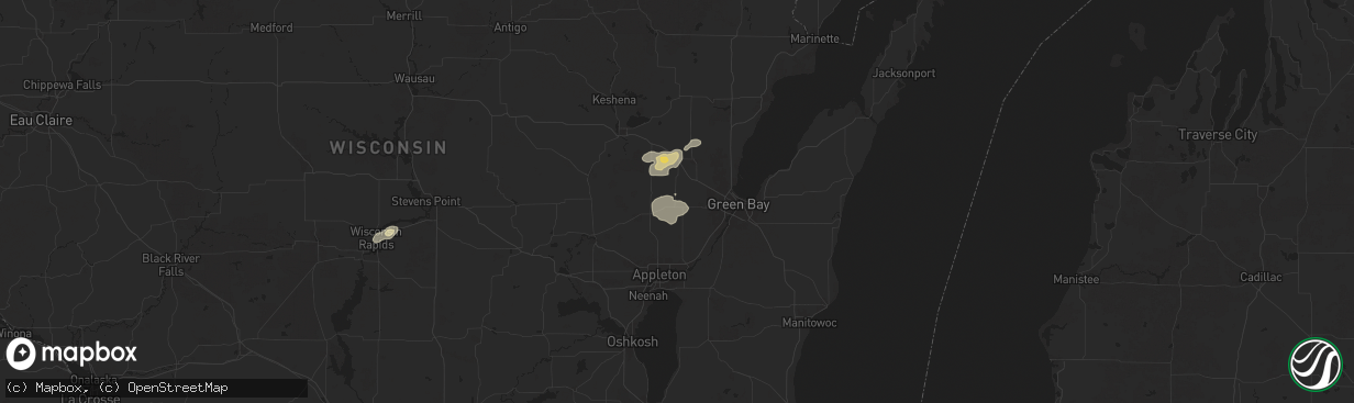 Hail map in Seymour, WI on June 29, 2025