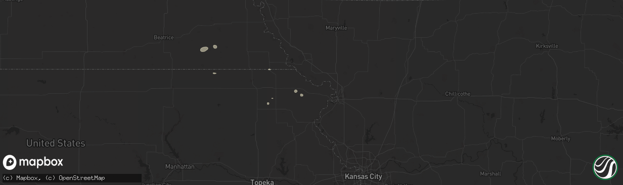 Hail map in Troy, KS on June 29, 2025