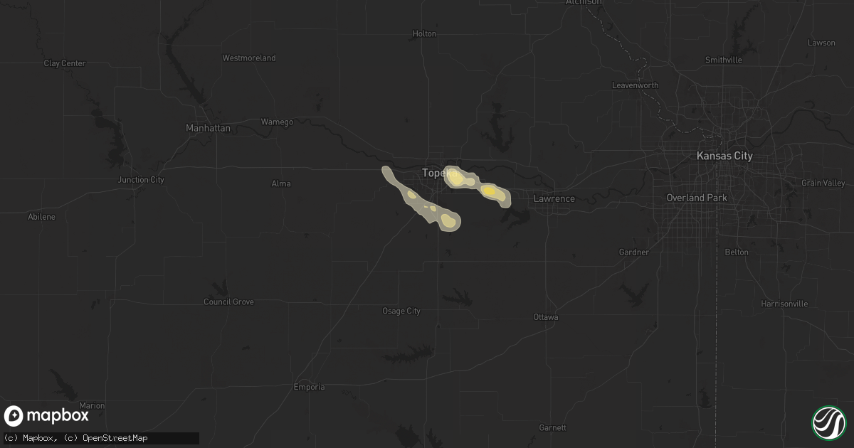 Hail map in Wakarusa, KS on June 29, 2025