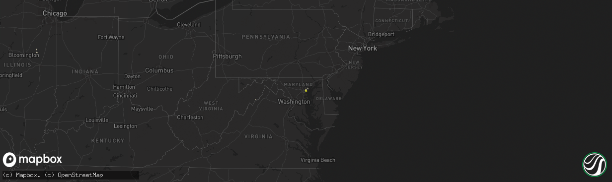 Hail map on June 29, 2025