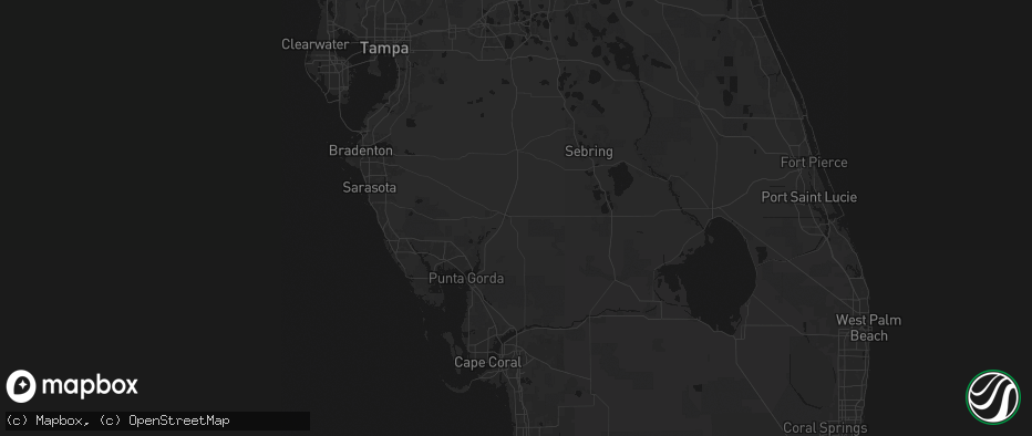 Hail map in Arcadia, FL on June 29, 2026