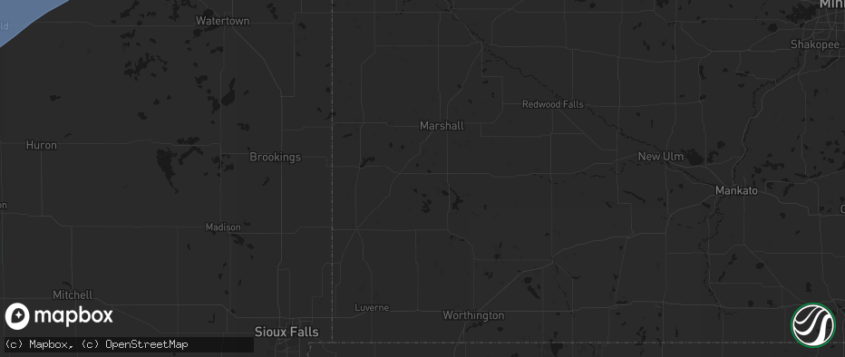Hail map in Balaton, MN on June 29, 2026