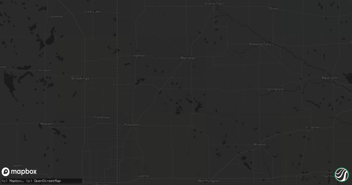 Hail map in Balaton, MN on June 29, 2026