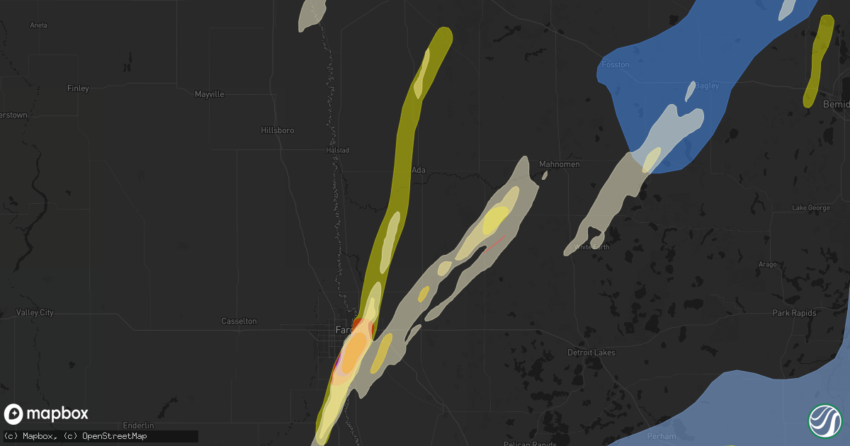Hail map in Borup, MN on June 29, 2026