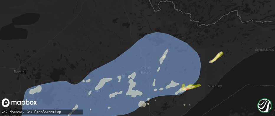 Hail map in Britt, MN on June 29, 2026